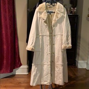 Big Chill - size S long fur lined coat